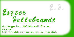 eszter hellebrandt business card